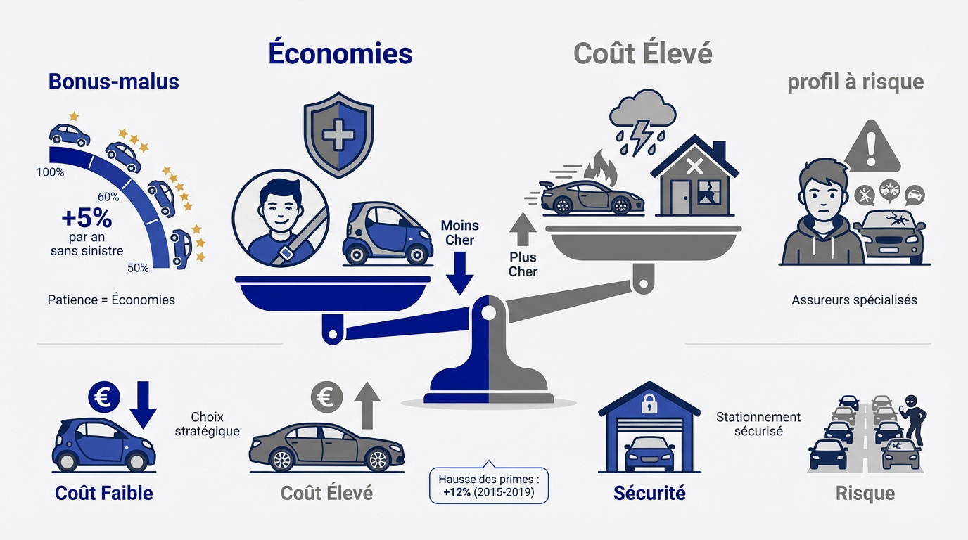Facteurs influençant le prix de l'assurance automobile et astuces pour économiser
