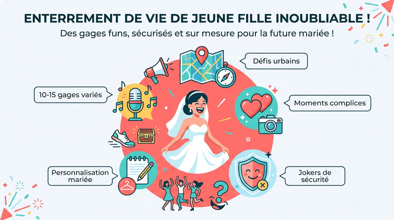 Future mariée s'amusant avec ses amies lors d'un EVJF avec des gages personnalisés