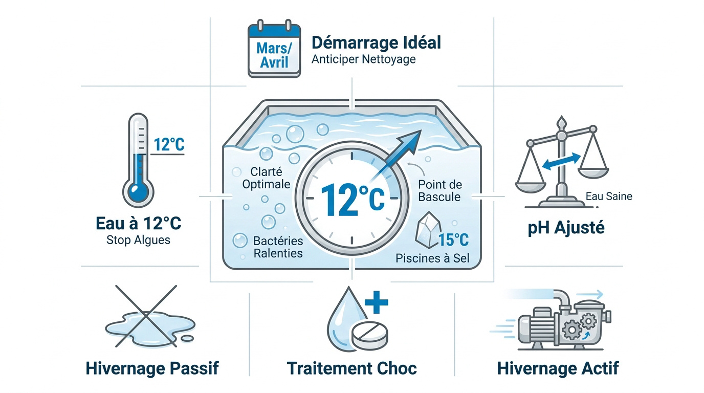Guide pratique pour la mise en route et l'entretien de la piscine au printemps