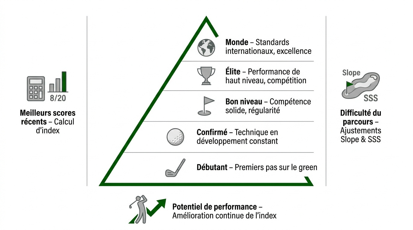 Analyse des catégories d'index au golf