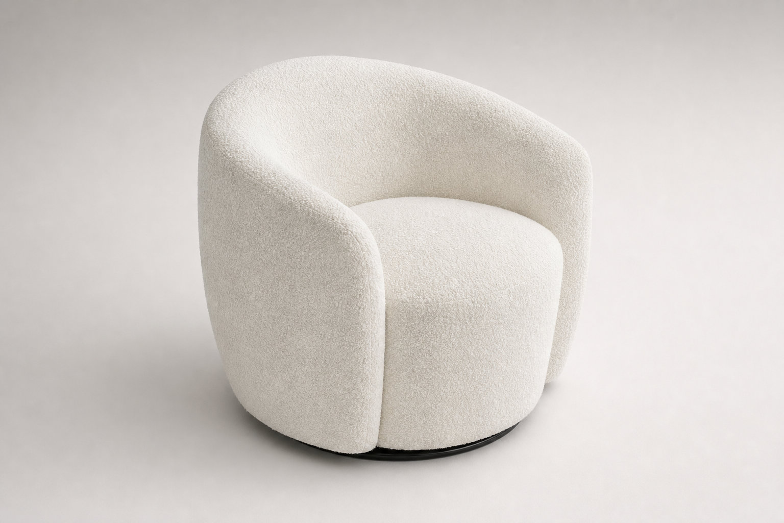 Fauteuil arrondi pivotant VEREIDE : la modernité absolue