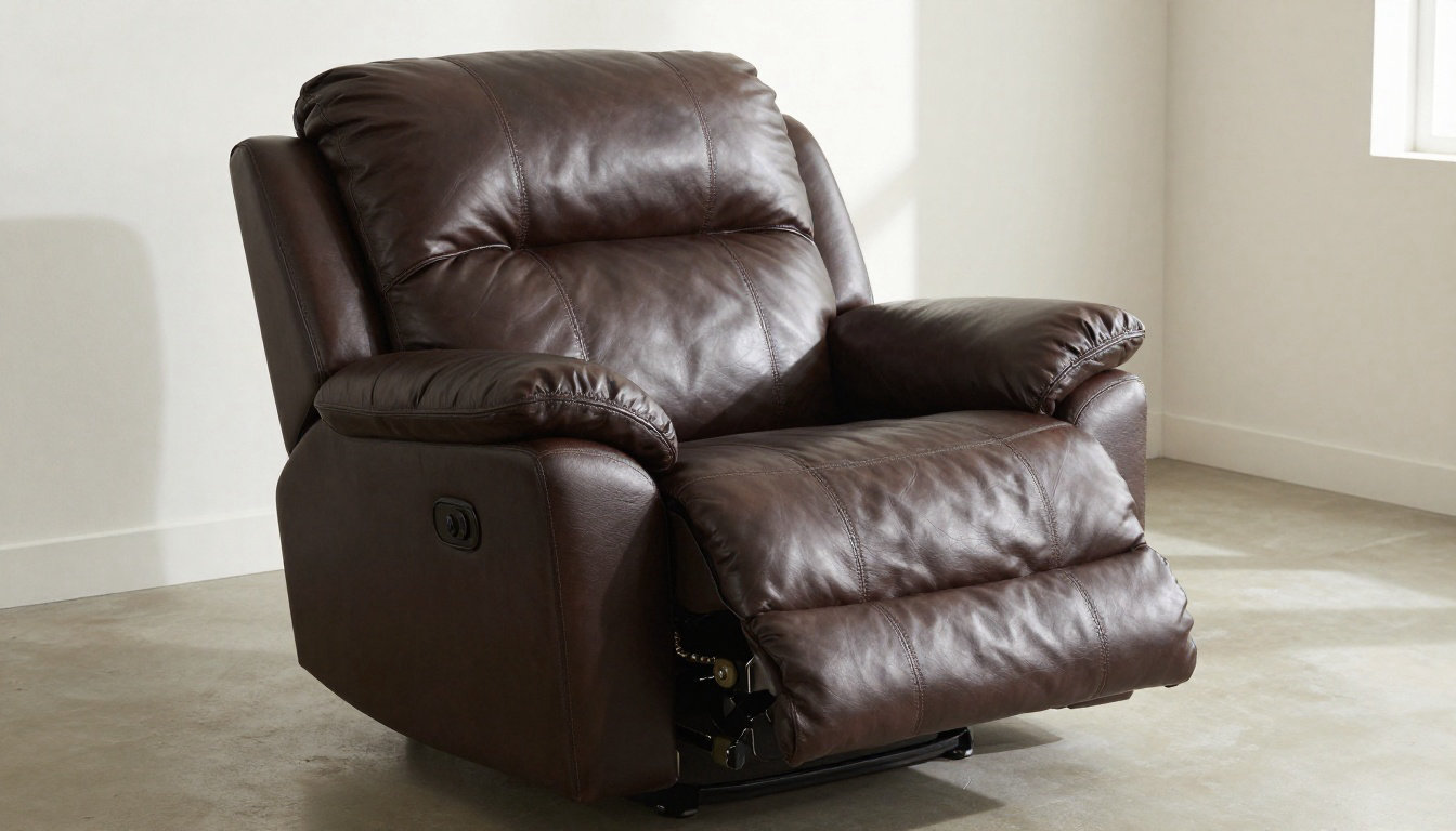The Luxury Recliner Duo: Motorized Precision and Plush Ottoman