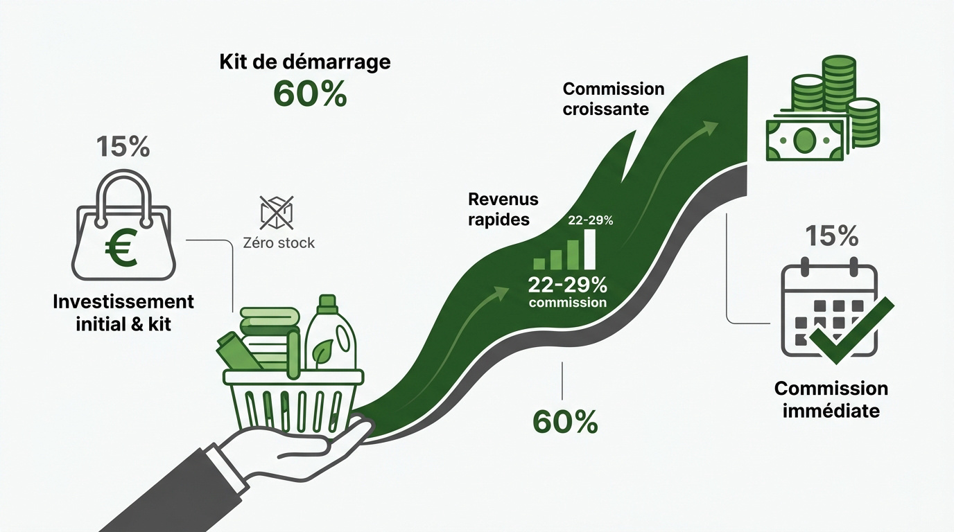 Revenu conseillère H2O Belgique