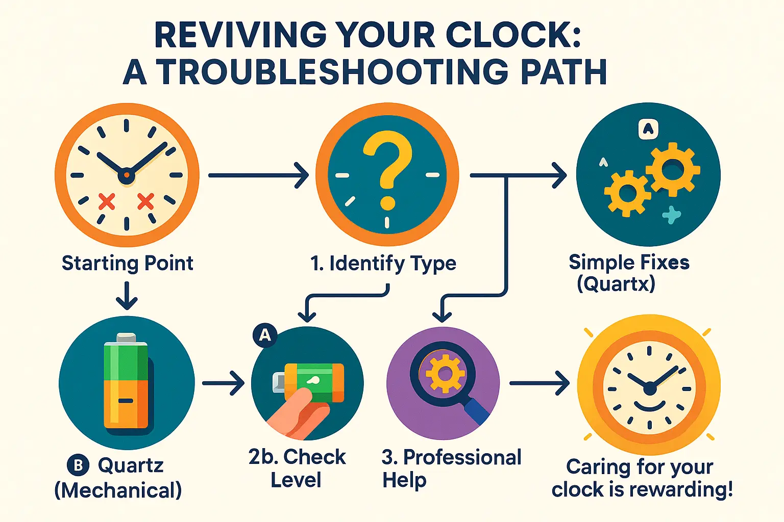 Clock Troubleshooting Flowchart