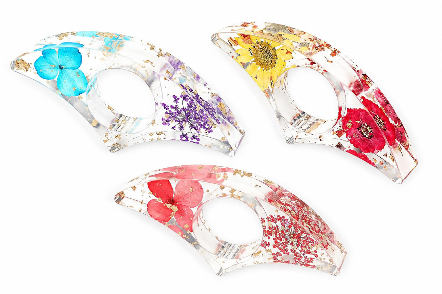 Prasacco Dried Flower Resin Holder: Aesthetic Utility
