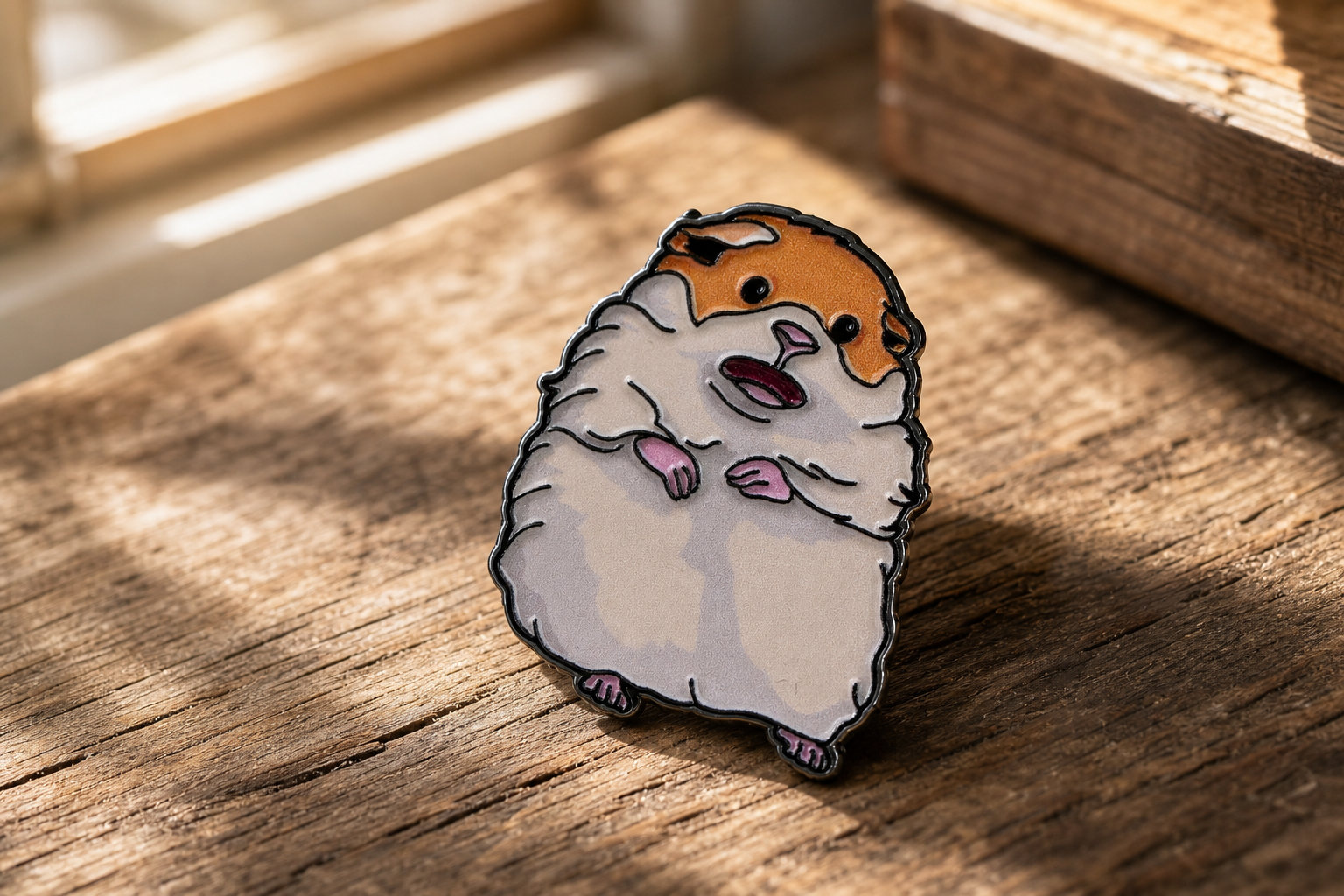 Screaming Hamster Pin: Capturing Your Inner Chaos in Tiny Metal Form