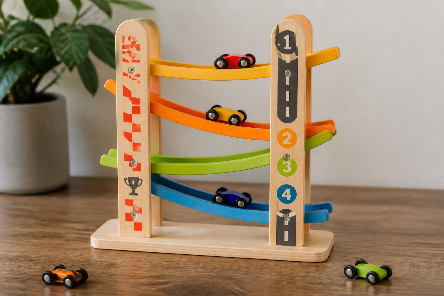 Circuit de Voiture Montessori pour la coordination dynamique