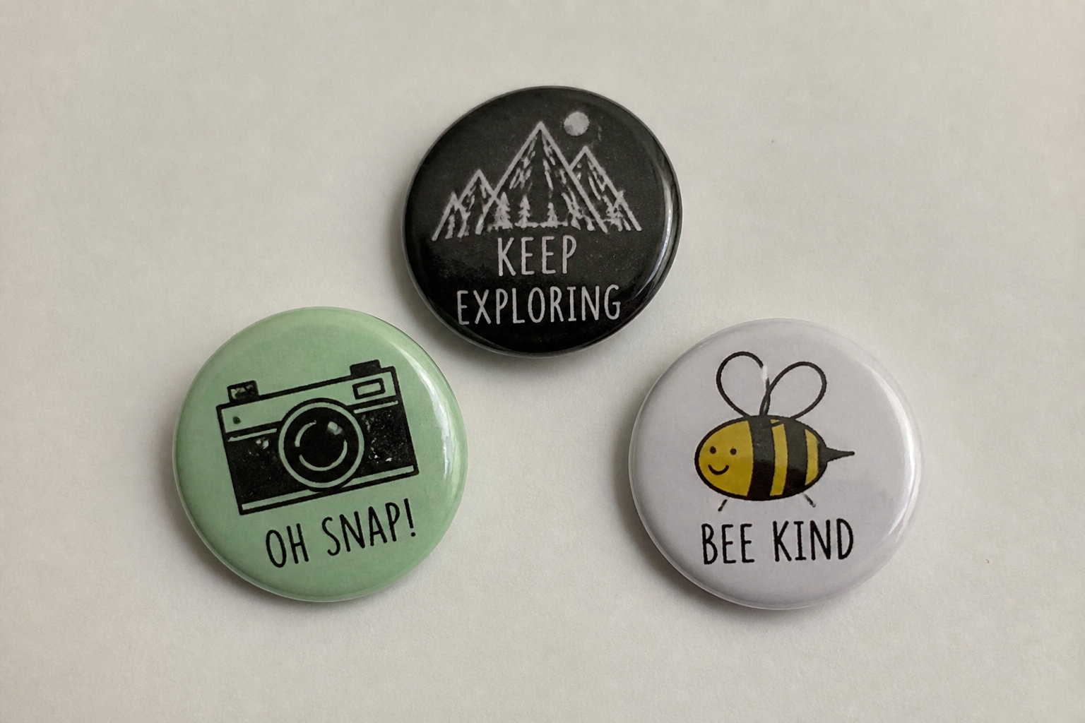 3pcs/set My Body Is Pin, Triple Self-Love
