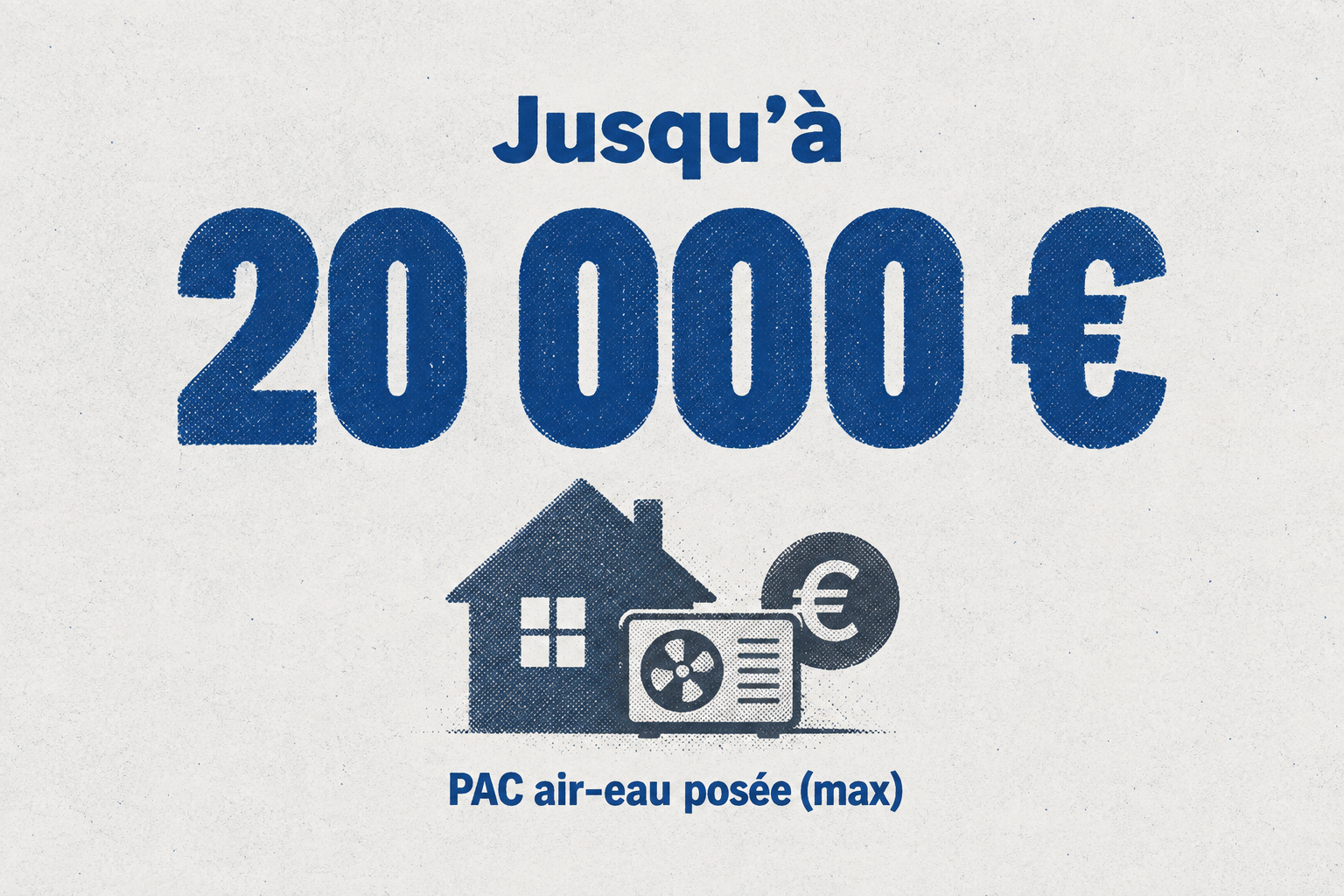 Le prix d'une PAC air-eau posée peut atteindre 20 000 euros TTC en 2026.