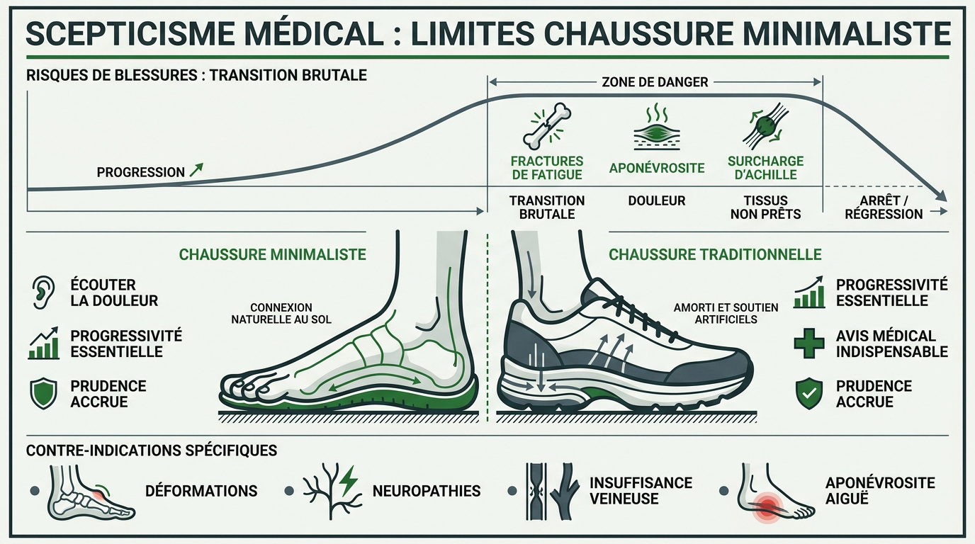 Risques de blessures et limites des chaussures barefoot pour la santé du pied