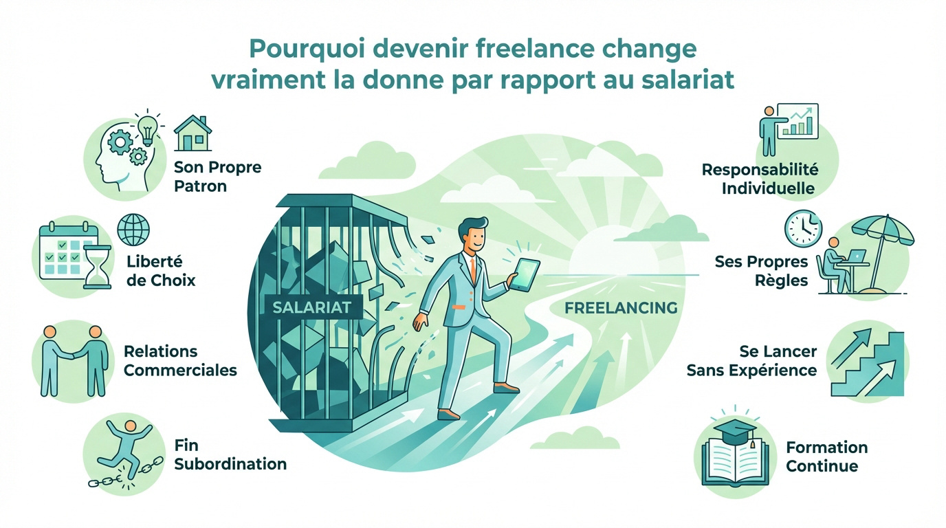 Passage du statut de salarié au statut de freelance indépendant