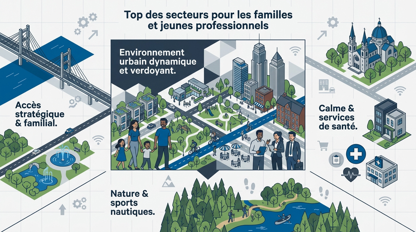 Quartier résidentiel paisible à Trois-Rivières idéal pour les familles et jeunes professionnels
