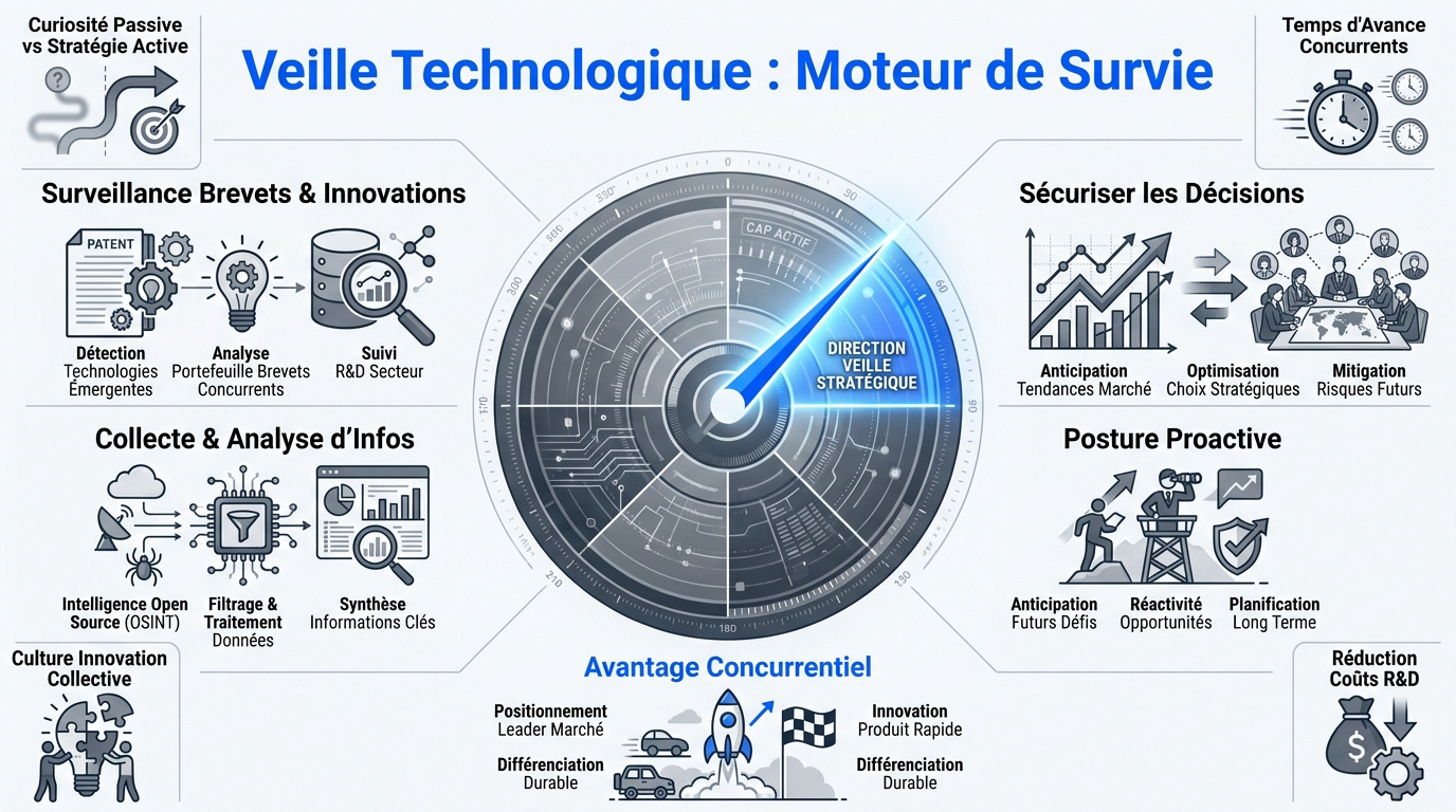 Infographie sur la veille technologique stratégique