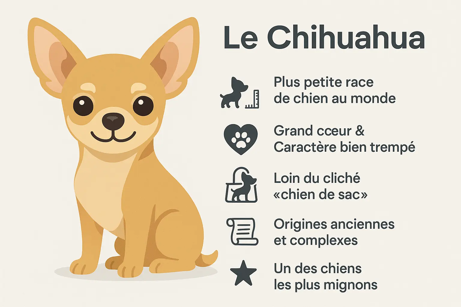 Chihuahua blanc dans les bras d'une personne