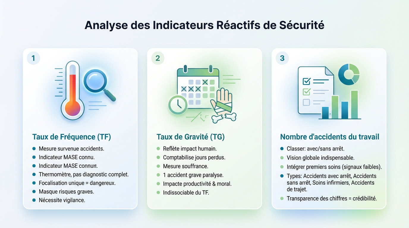 Analyse des indicateurs réactifs de sécurité pour le pilotage MASE