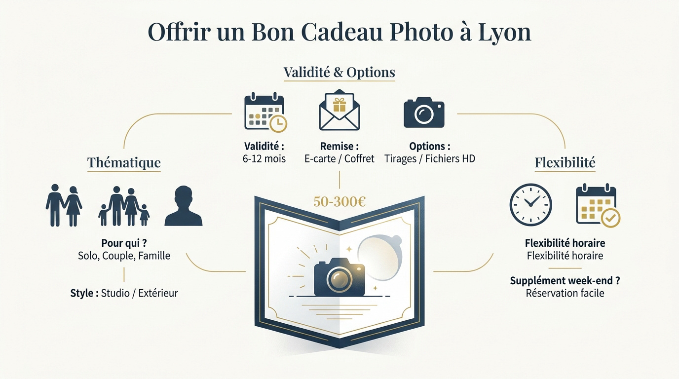 Critères pour un bon cadeau shooting photo à Lyon