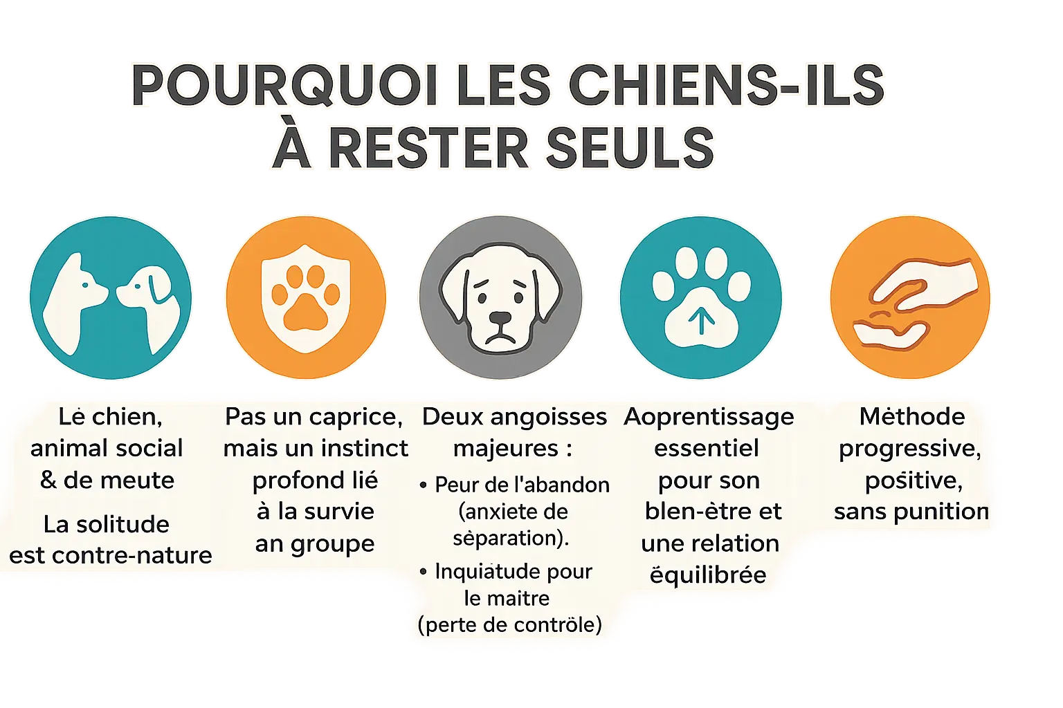 Chien seul à la maison
