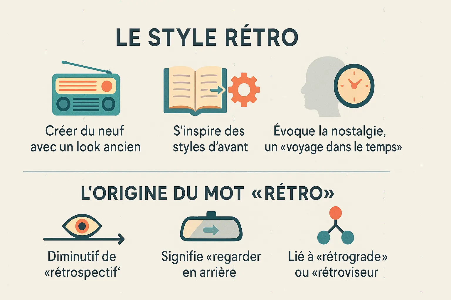 Illustration du style rétro