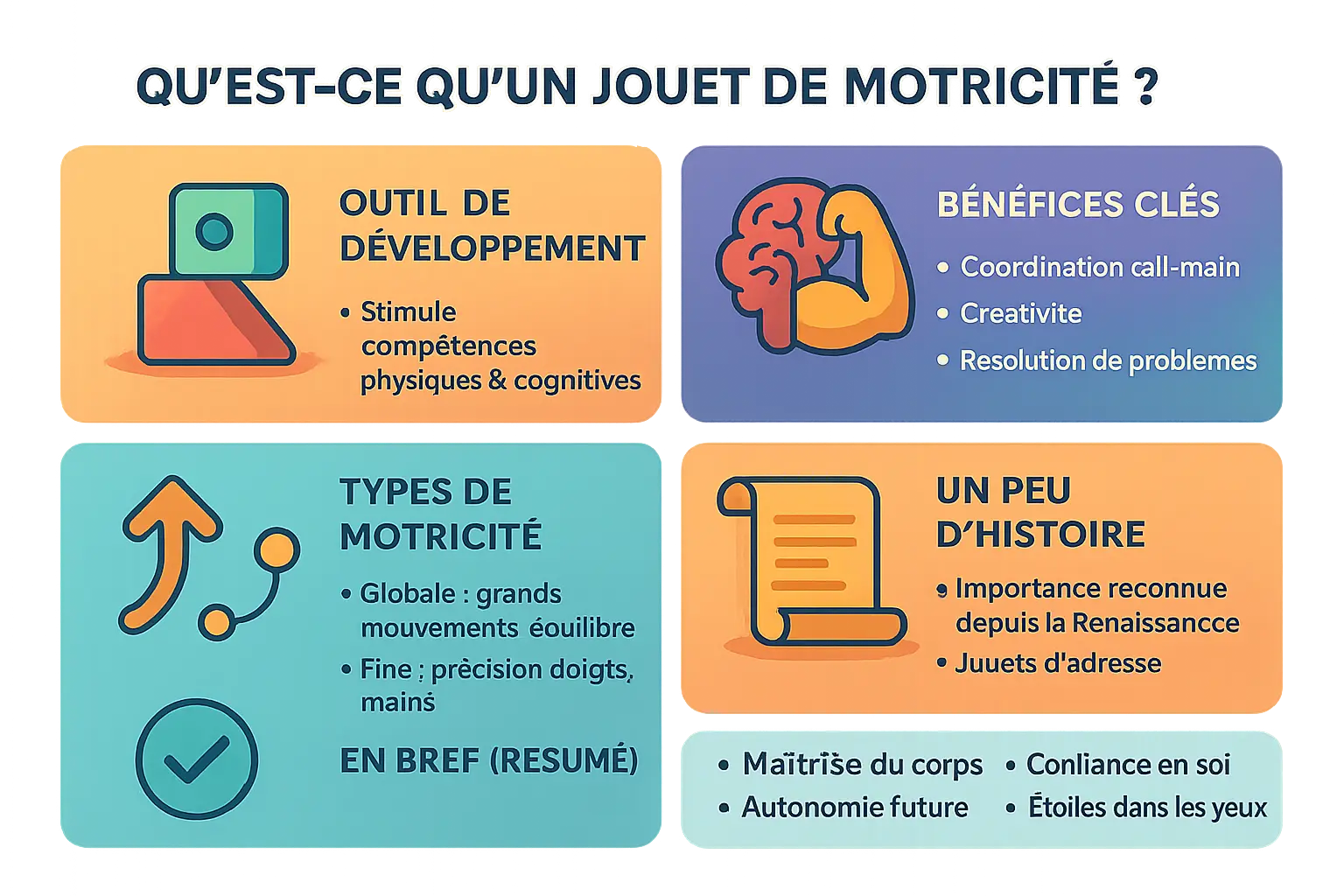 Enfant jouant avec un parcours de motricité coloré