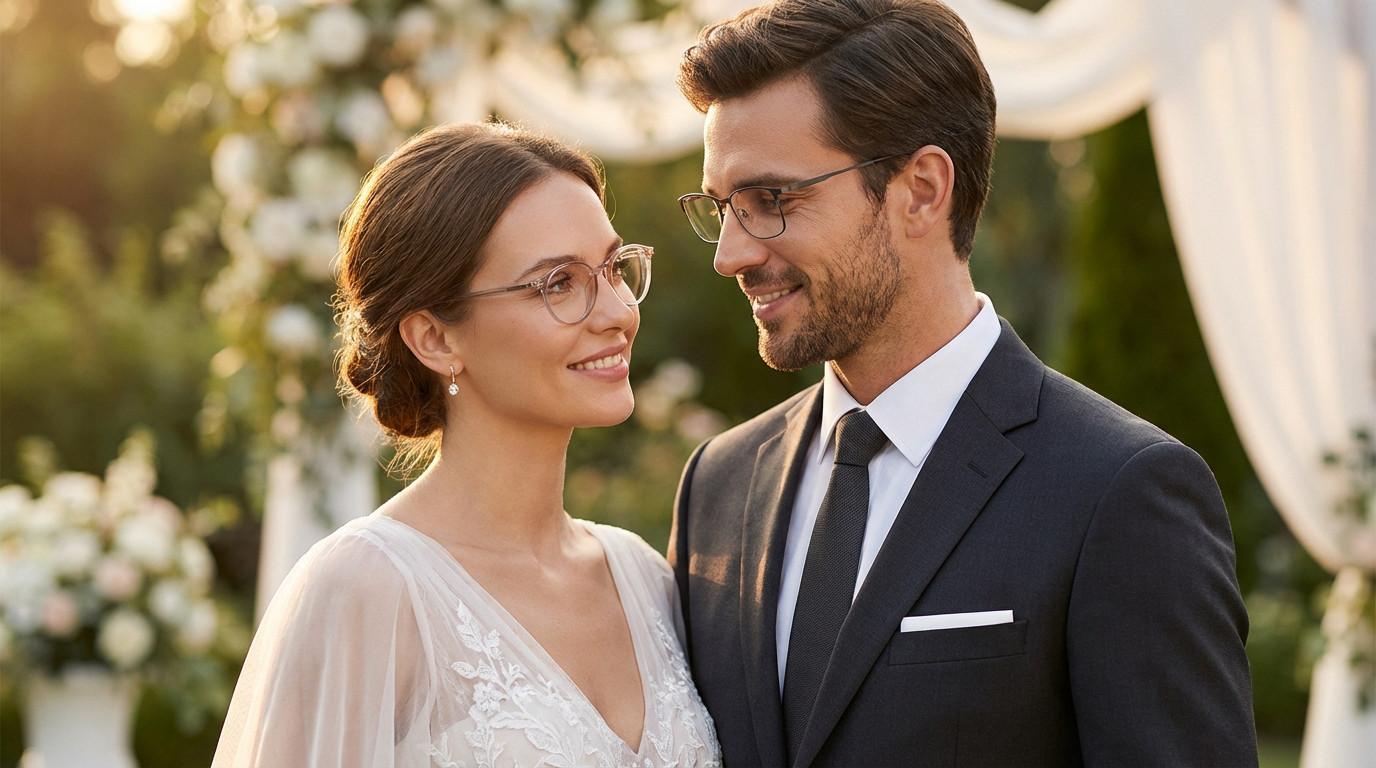 Lunettes mariage : l'atout élégance pour sublimer le jour J