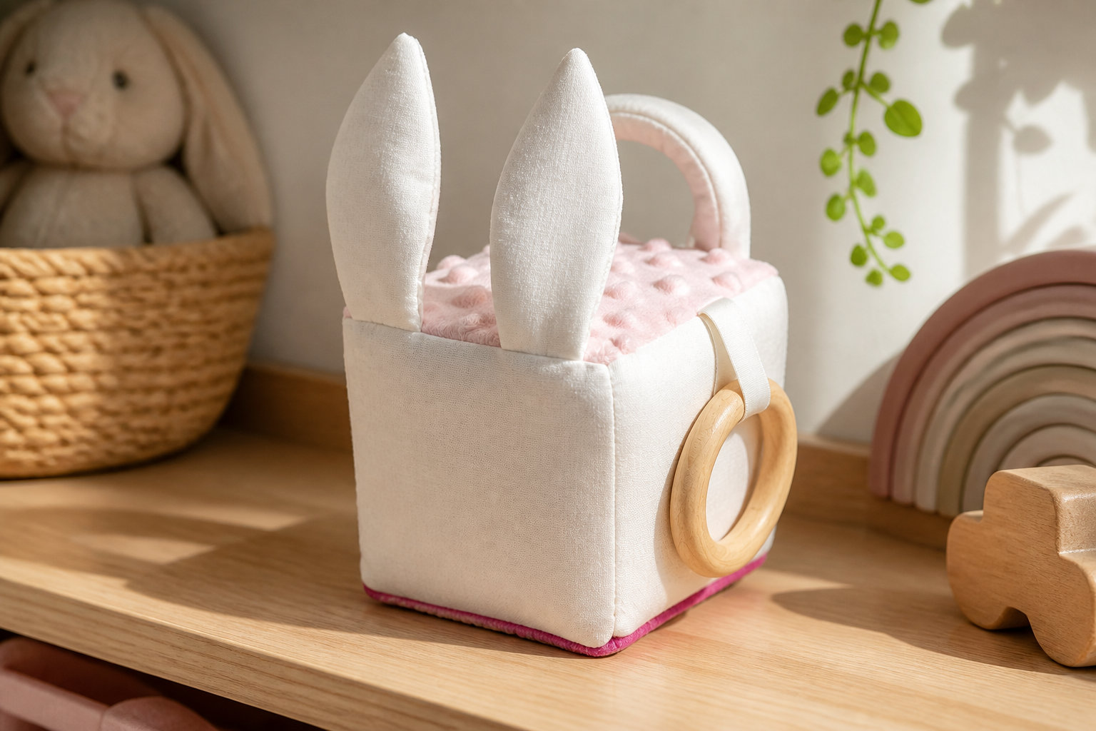 Cube d'activités en tissu Princesses, éveil bébé