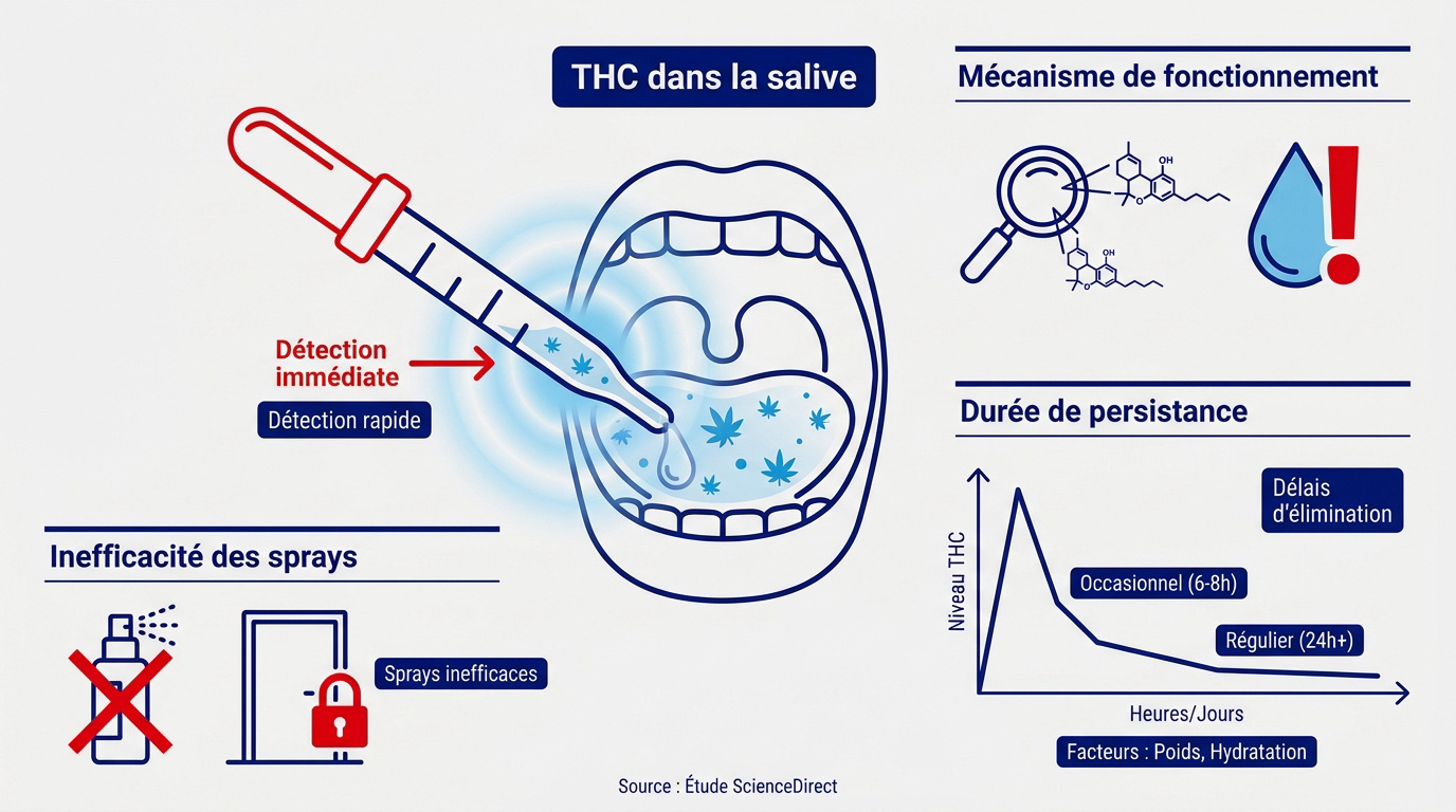 Dépistage salivaire du THC lors d'un contrôle routier