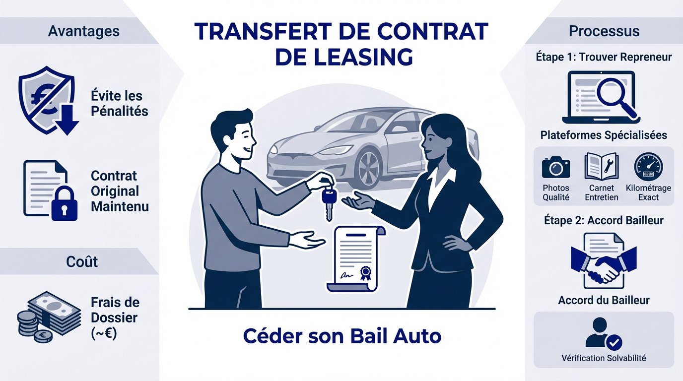 Passage de clés entre deux particuliers pour un transfert de contrat LOA
