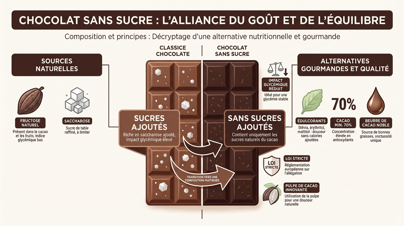 Chocolat noir et fèves de cacao