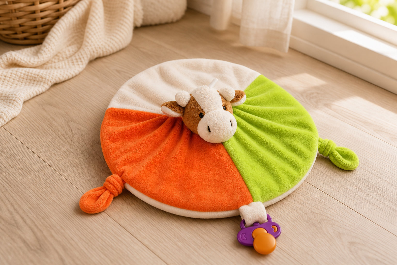 Doudou vache : la tendresse du coton pour des câlins quotidiens