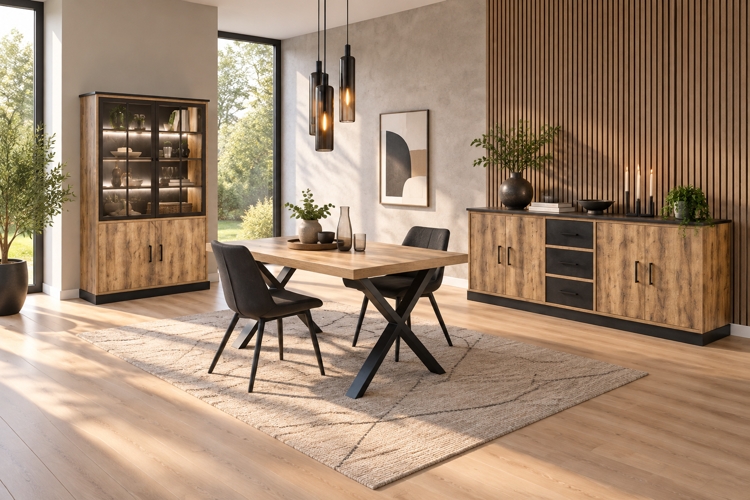 Ensemble OWEN avec table et deux chaises