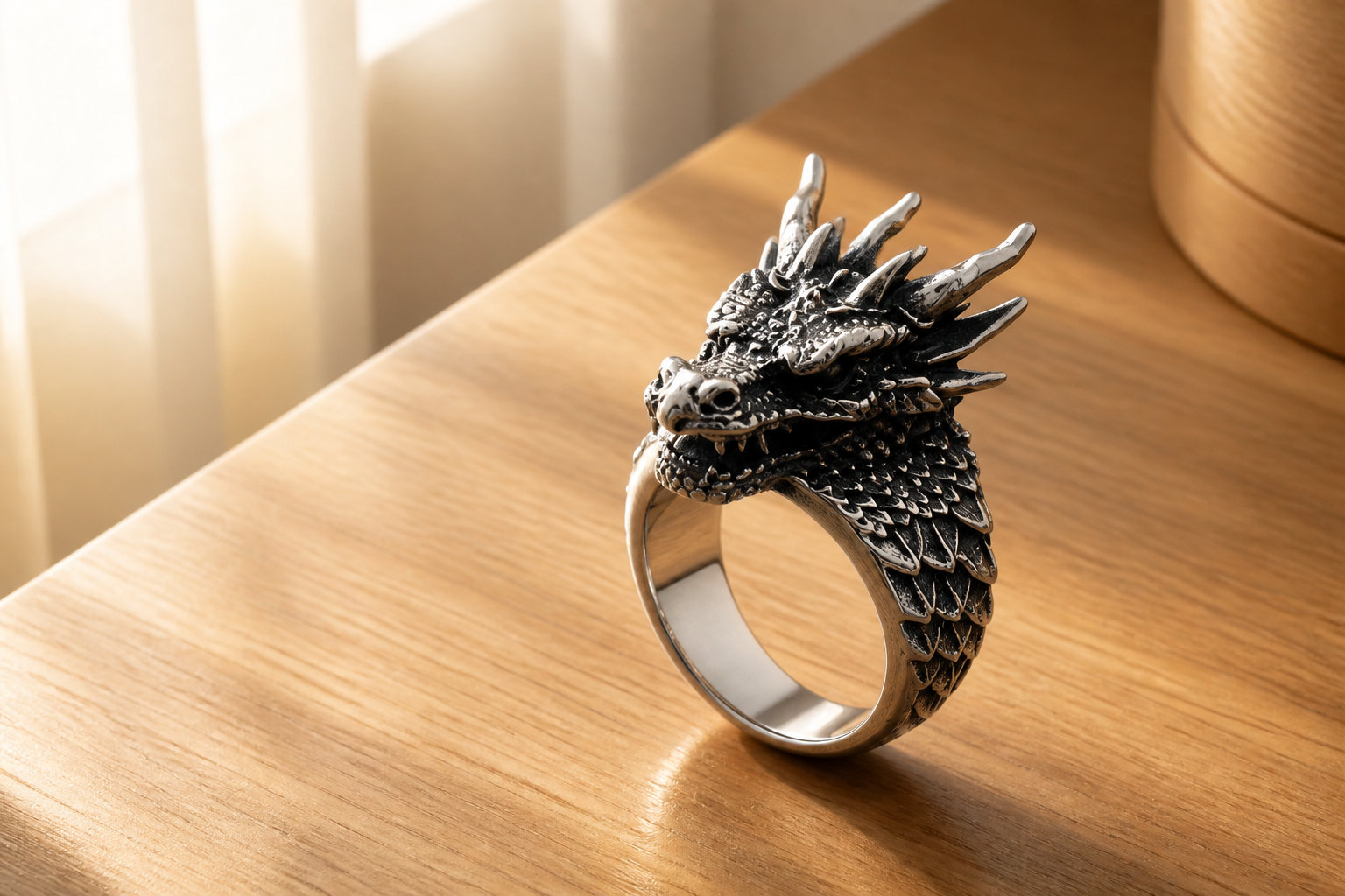 Bague Tête de Dragon : affirme ton autorité de dompteur