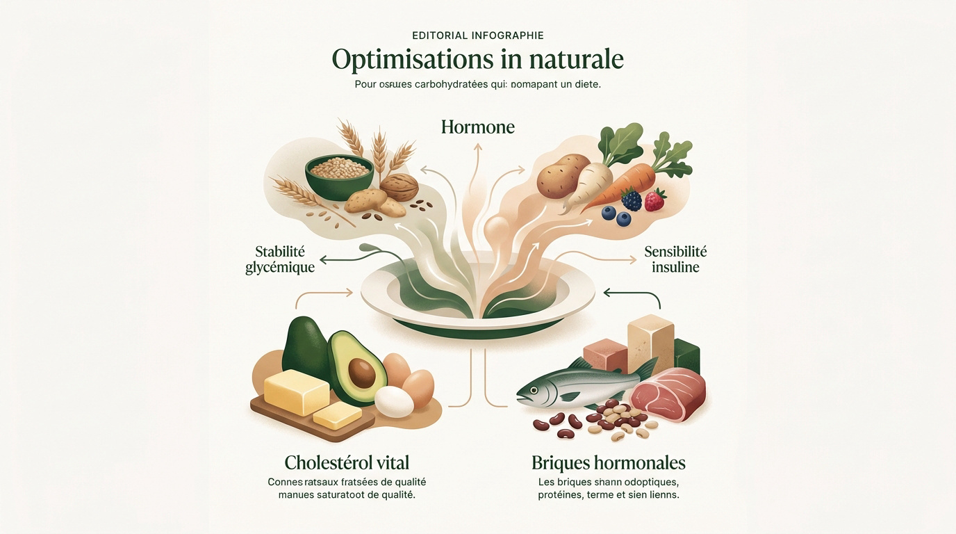 Infographie sur l'alimentation et l'optimisation de l'hormone naturelle