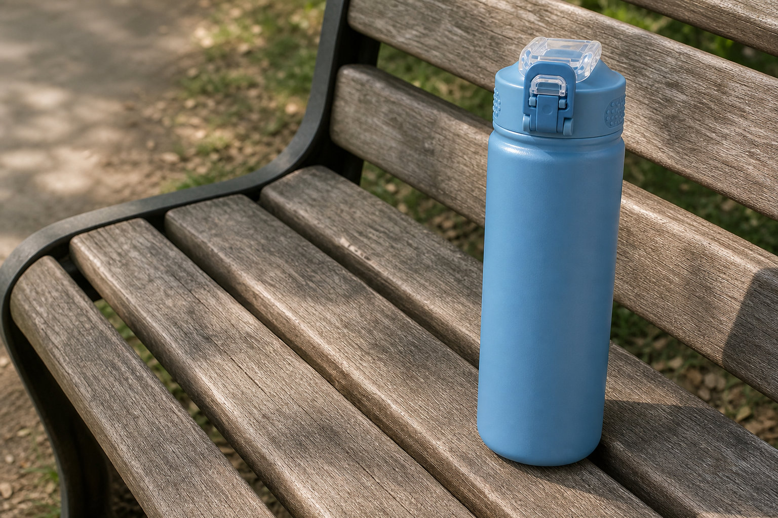 FlowBottle. La gourde inox isotherme avec paille intégrée.