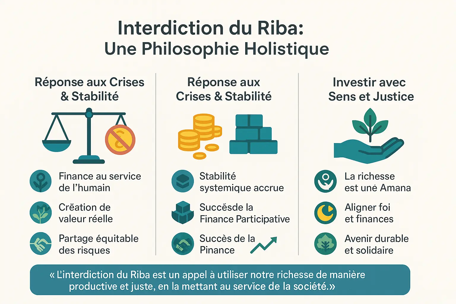 Illustration de la philosophie holistique du Riba