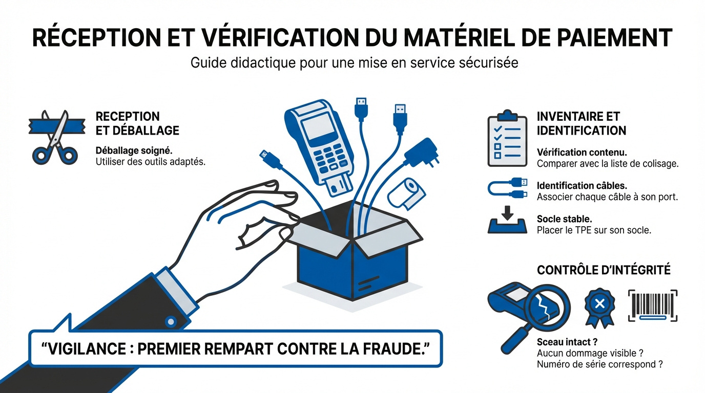 Vérification du pack terminal de paiement Inosys à La Réunion