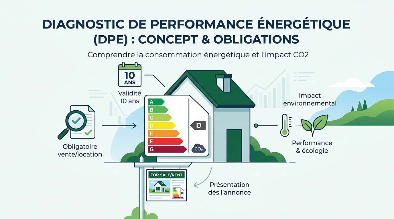 Étiquettes énergie A à G pour le diagnostic immobilier