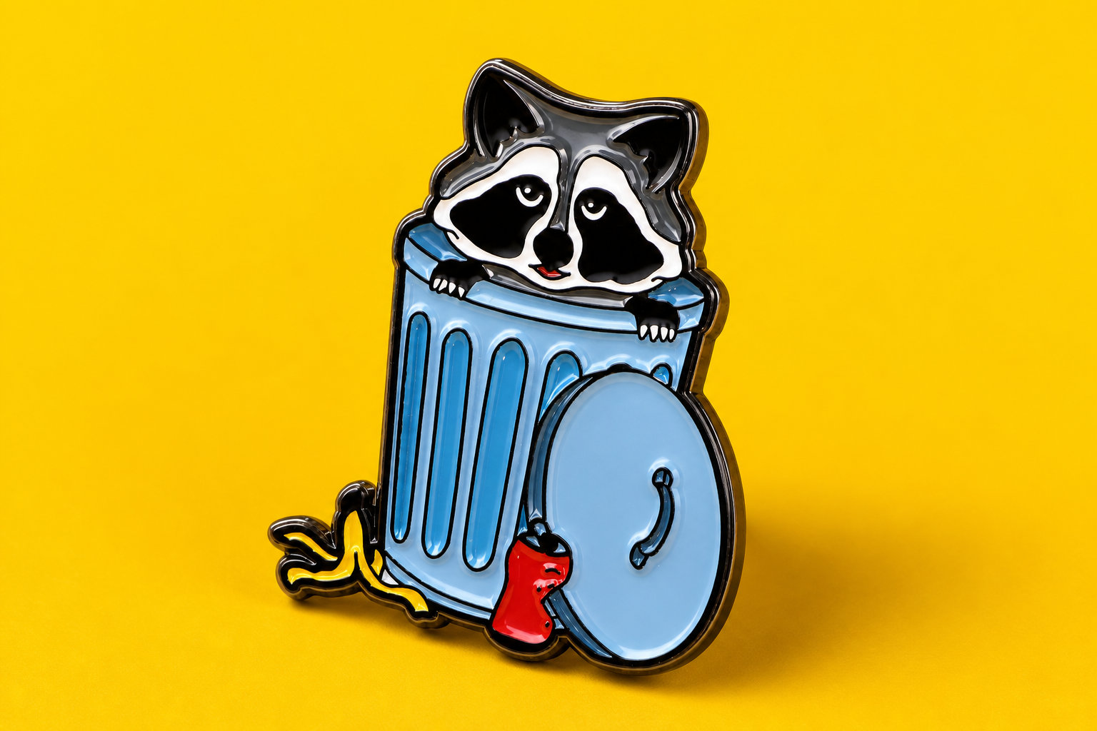 Raccoon Trash Pin For The Ultimate Treasure Hoarder