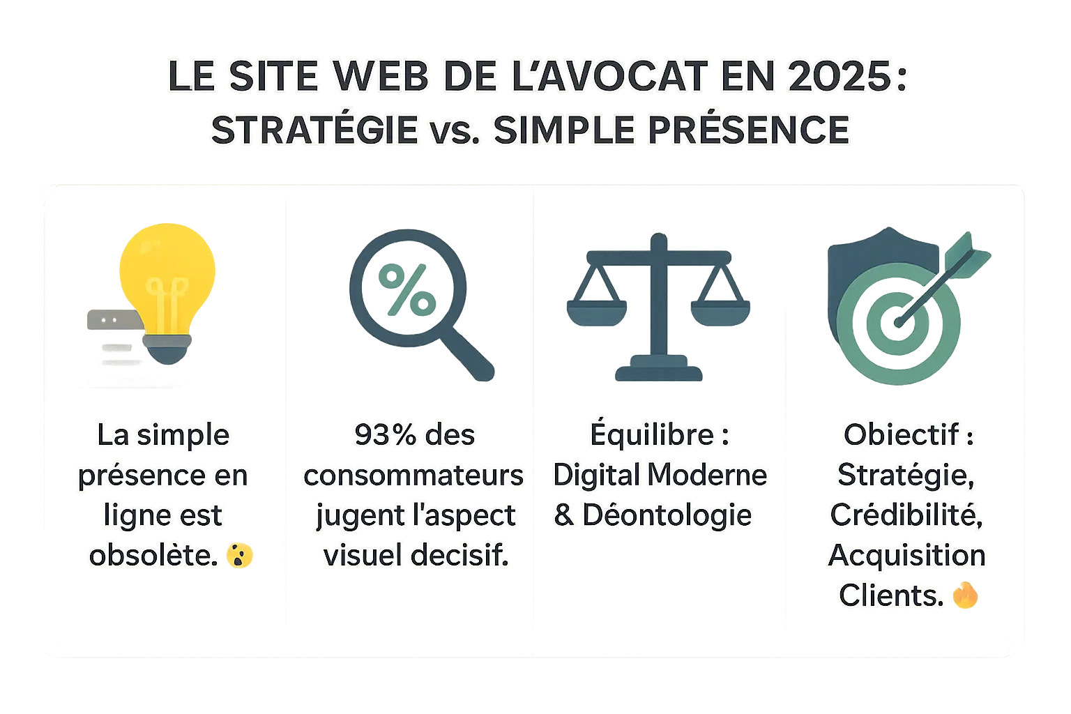 Illustration d'un avocat utilisant un ordinateur avec un site internet professionnel