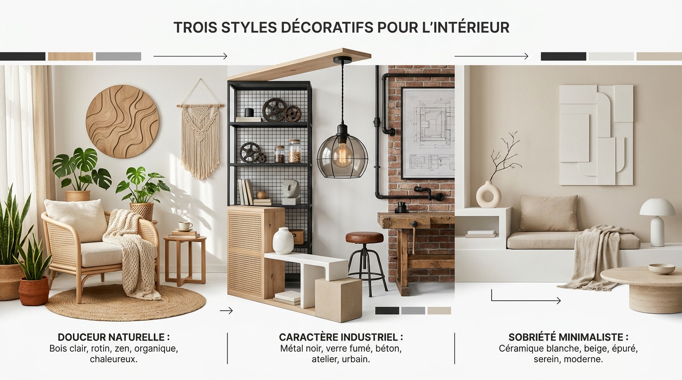 Trois styles de lampes de chevet pour une décoration intérieure harmonieuse