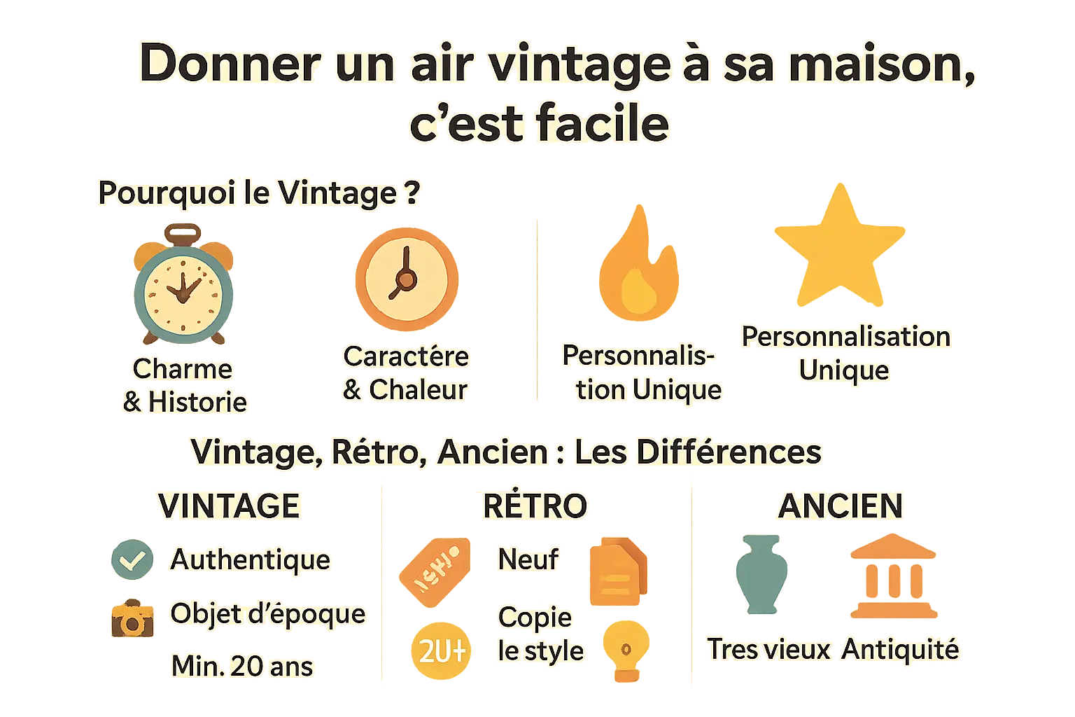 Exemple de décoration vintage dans un salon