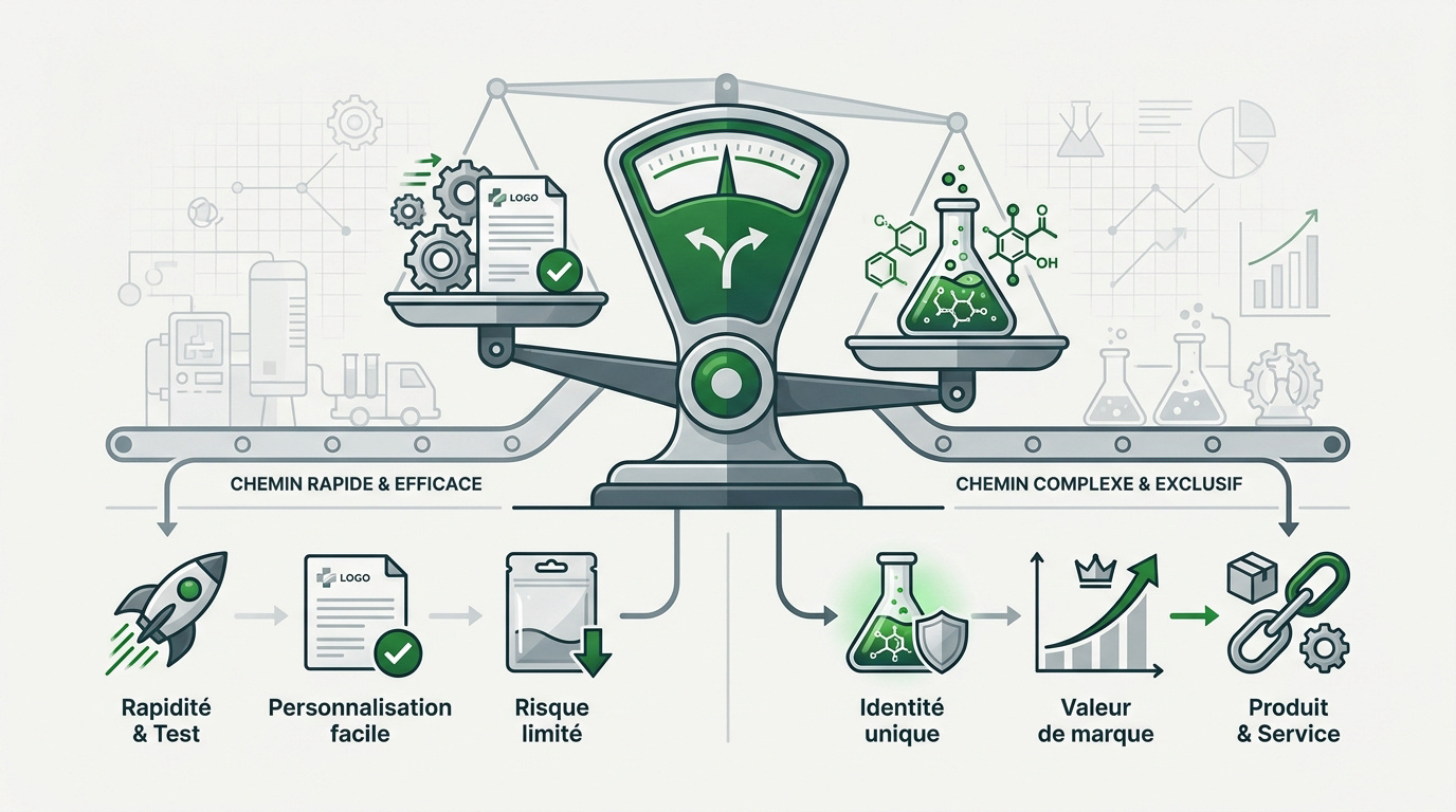 Processus de fabrication industrielle de compléments alimentaires en laboratoire
