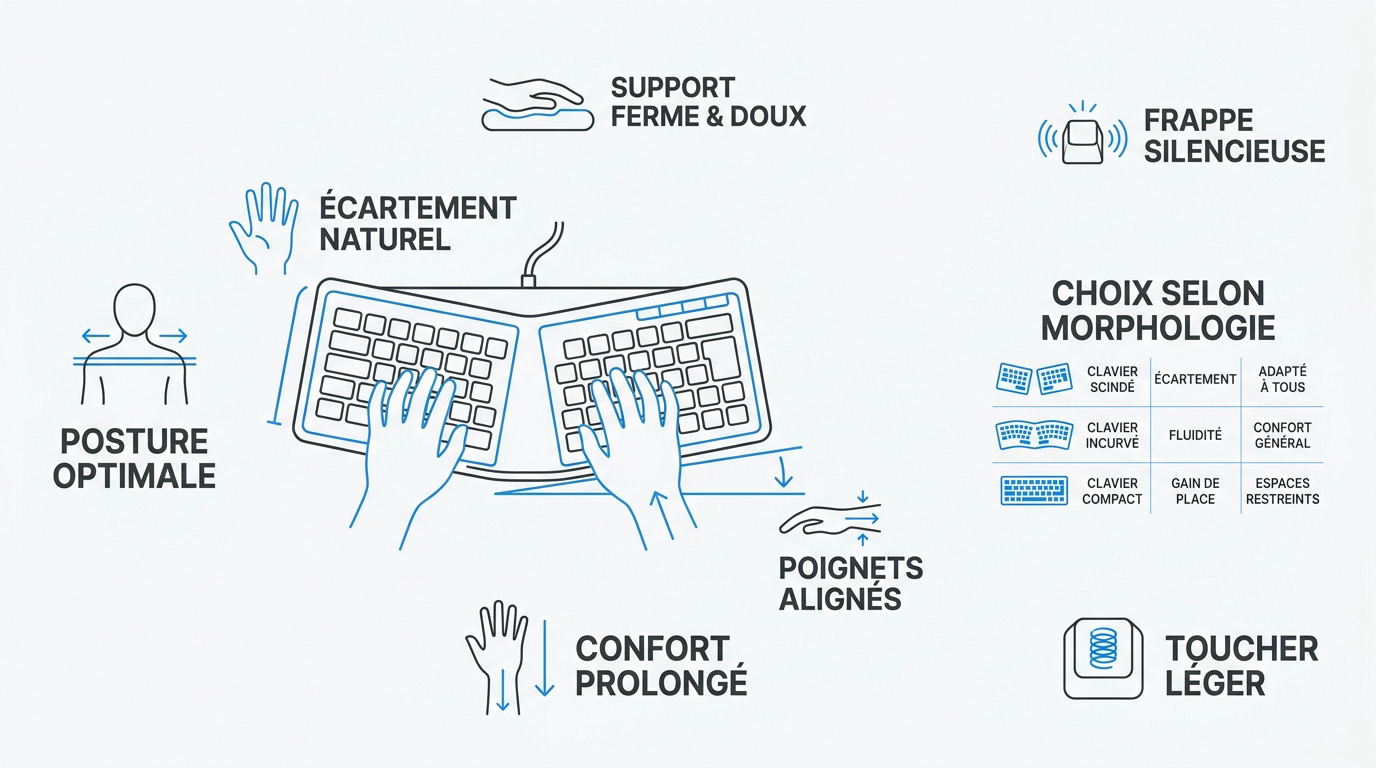 Clavier ergonomique : comment bien choisir Clavier ergonomique : comment bien choisir Ergonomie & télétravail udmwnojp clavier ergonomique criteres de