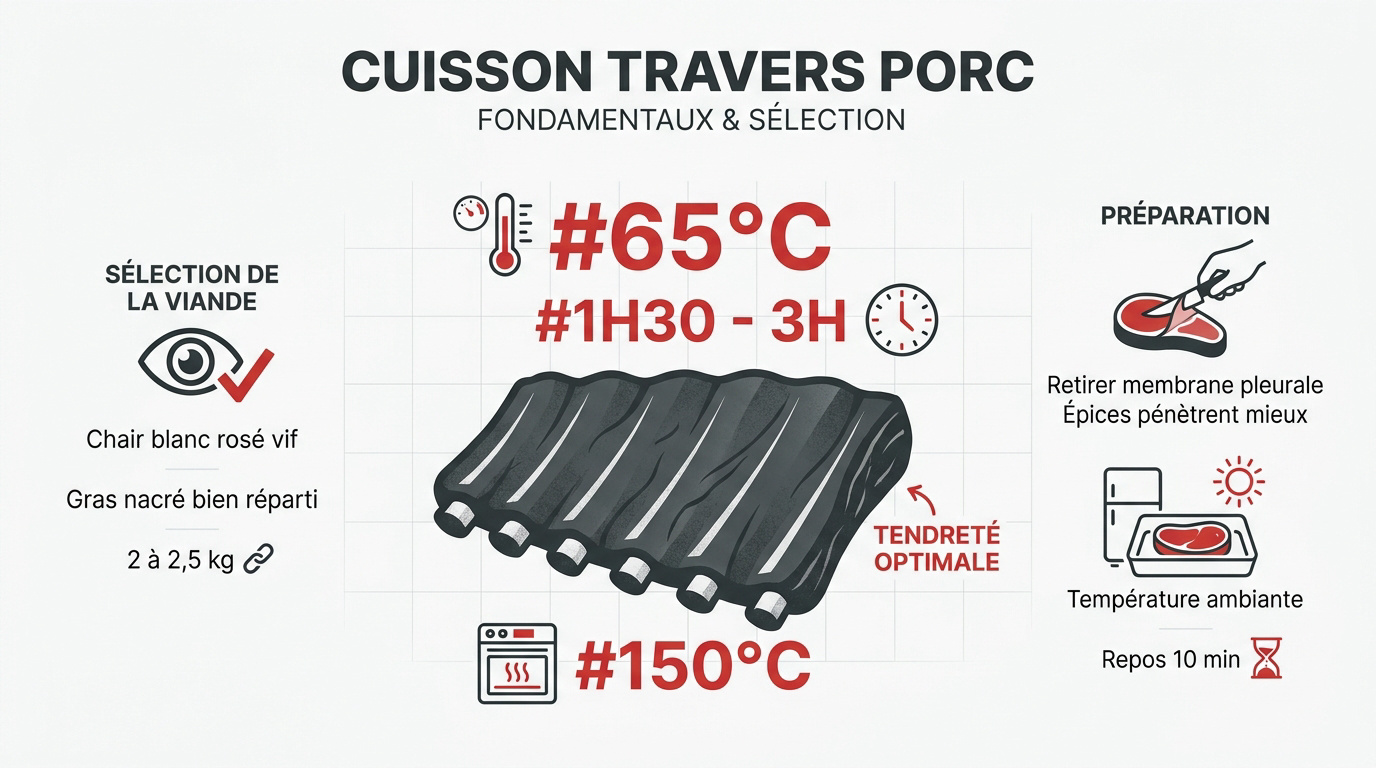 Sélection et préparation technique des travers de porc