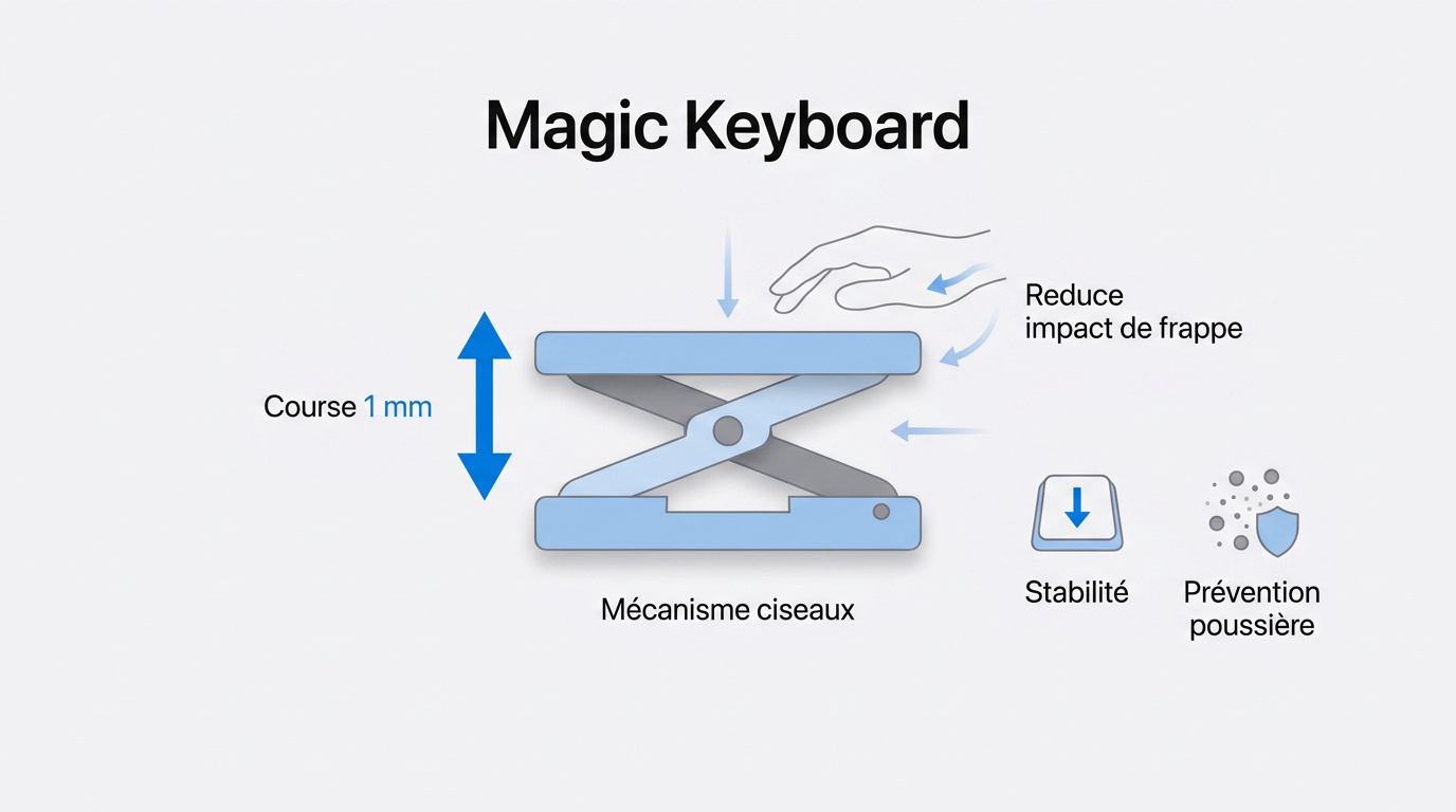 Mécanisme à ciseaux du MacBook Air