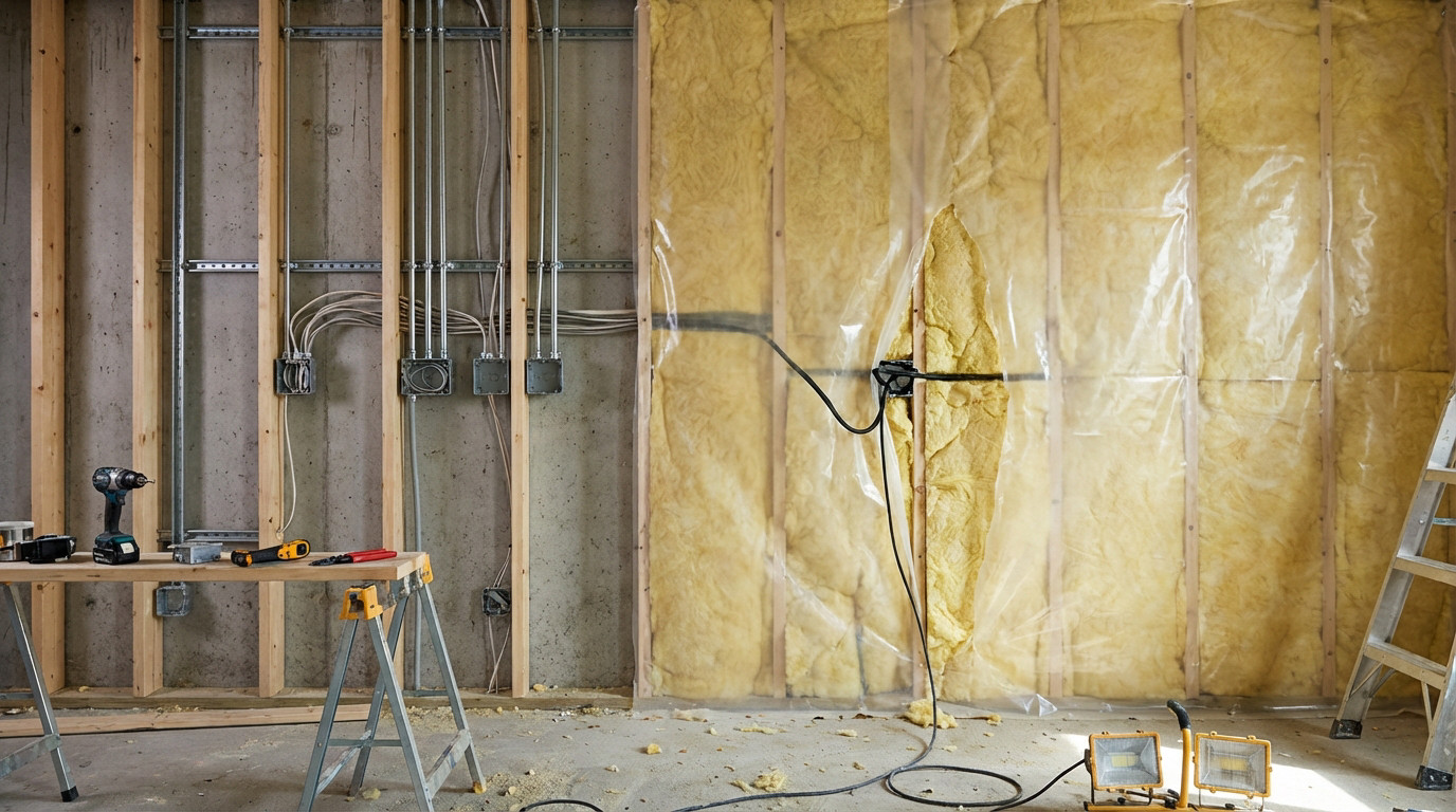 Impact d'un câblage électrique mal positionné traversant et dégradant l'isolation thermique