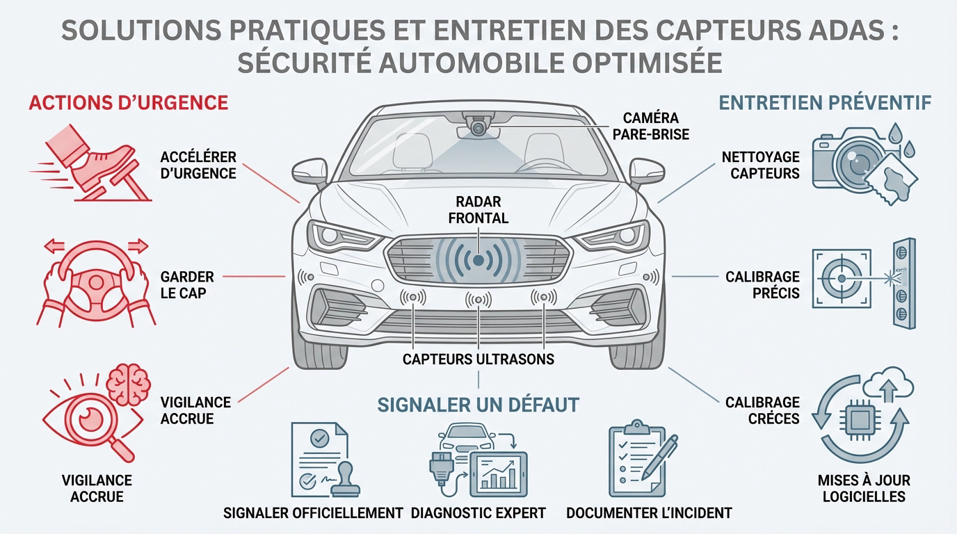 Entretien des capteurs ADAS pour prévenir le freinage fantôme