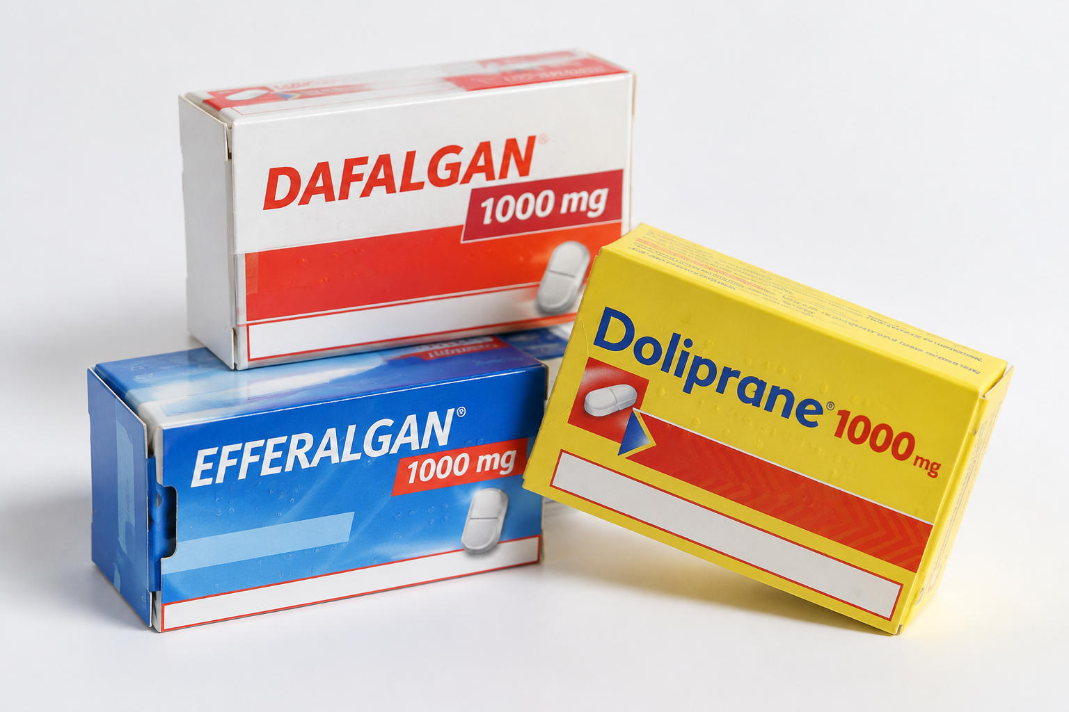 Boîte de paracétamol, un antalgique de palier 1 désormais prescriptible par un kinésithérapeute.