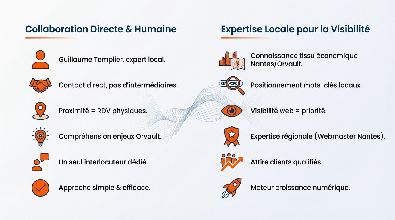 Guillaume Templier webmaster expert local proche Orvault pour création site internet et visibilité