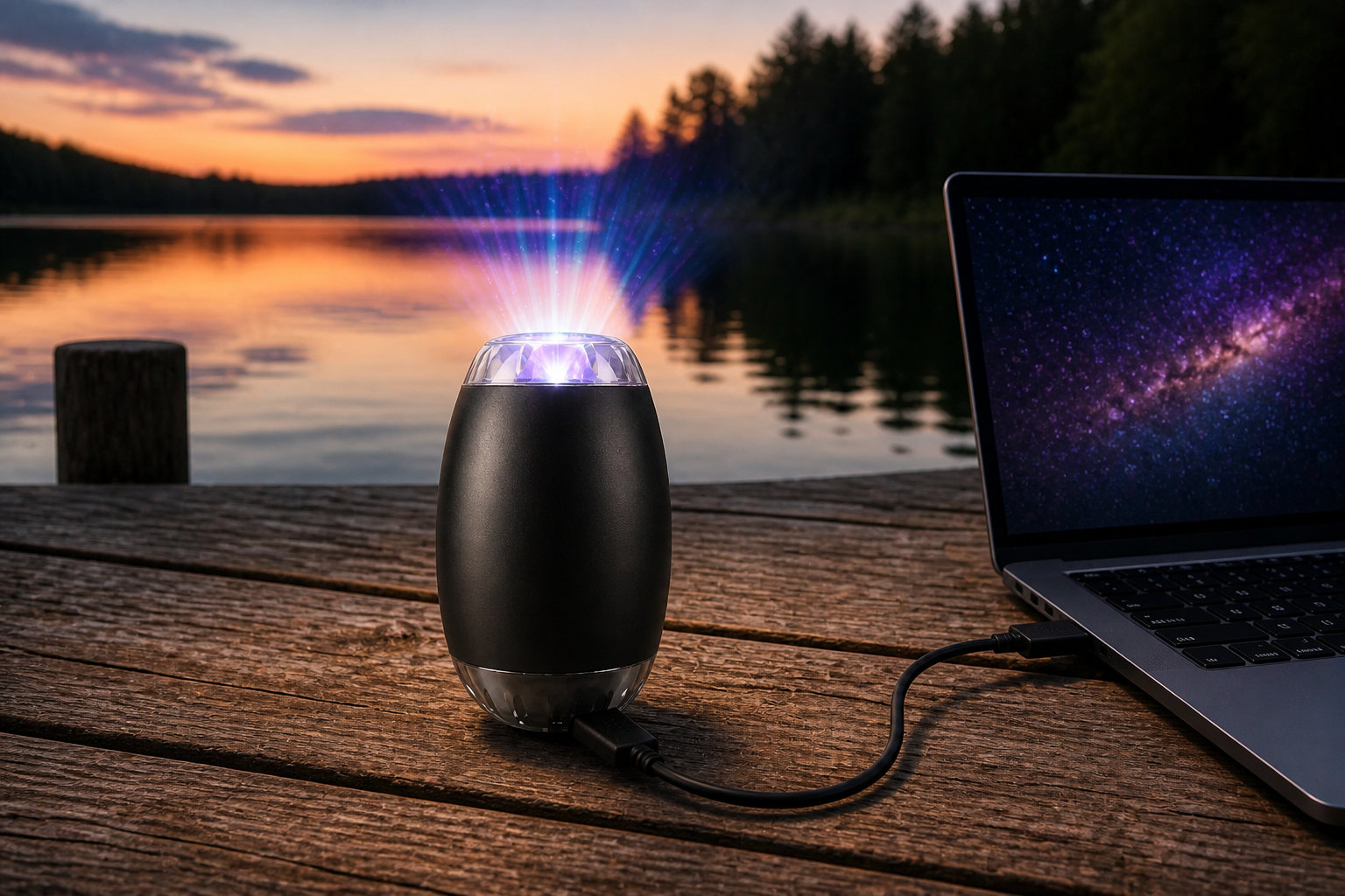 Projecteur galaxie USB : la flexibilité des décors spatiaux nomades