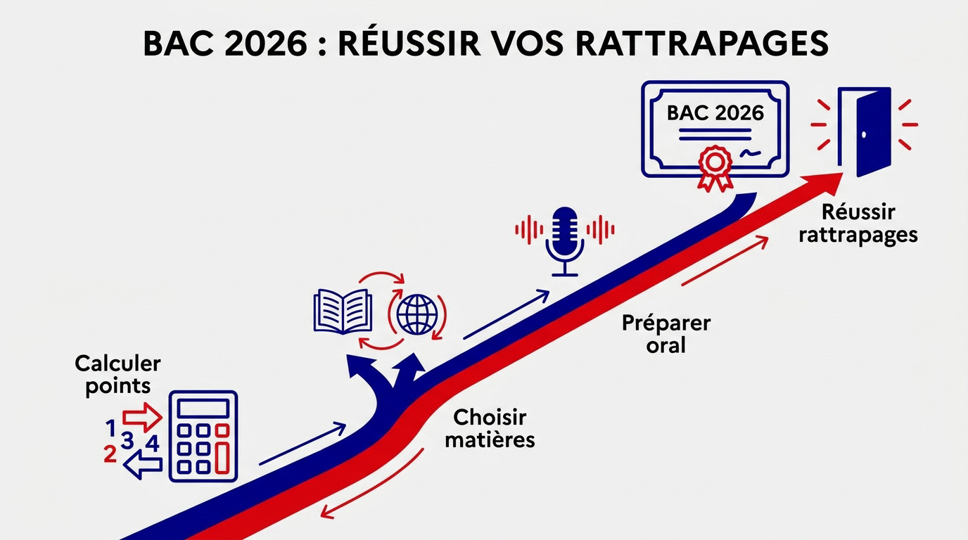 Lycéenne préparant ses oraux de rattrapage du bac 2026